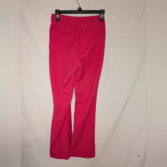 H&M Bright Pink Pants Size 4 Stretch Waist - Picture 2 of 9